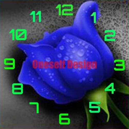 Decoration home diamond painting cross stitch clock flower diamond embroidery full set cat rhinestone pictures diy frame