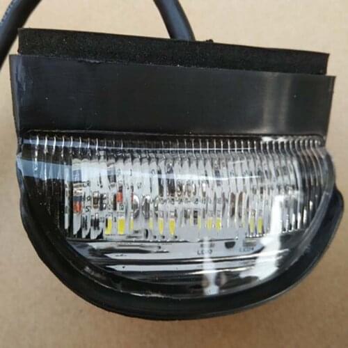 Universal 12V 4LED License Plate Light Lamp Bulbs Number Plate Light for Motorcycle Boats Aircraft Automotive Trailer RV Truck