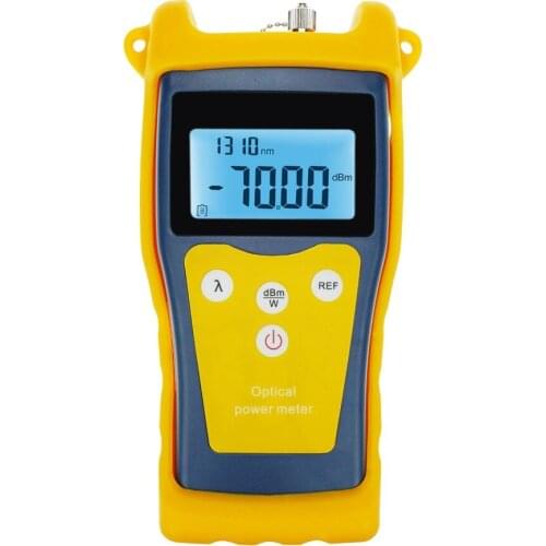 Fiber Optical Power Meter Tester -50 ~ +26 dBm Fault locator Engineering Maintenance 800-1700nm Wave-Length Self Calibration