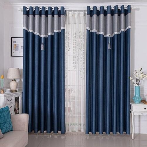 Window Curtains Shading Finished Bedroom Living Room Soundproof Sunscreen Color Matching Curtains