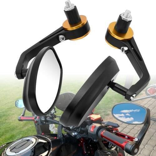 2020 22mm Motorcycle Mirror White Glass Handle Bar End Rearview Side Mirror For yamaha aerox155 mt03 aerox 155 yz 125 fz8 xsr700