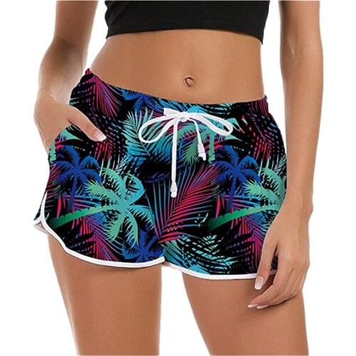 Women Novelty Safety Drawstring Beach Pants Swimming Trunks Backing Boxer Board Shorts Swimsuit Summer Swimwear Трусики #YJ
