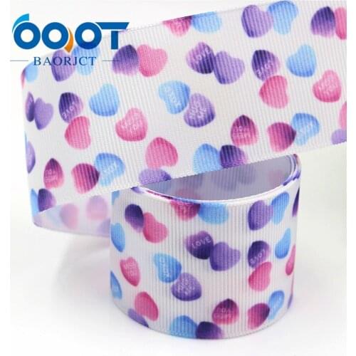 1-1/2" 38mm Violet Love Printed Grosgrain Ribbon 10 Yards DIY For Hair Bows & Crafts Wedding Birthday Party decoration