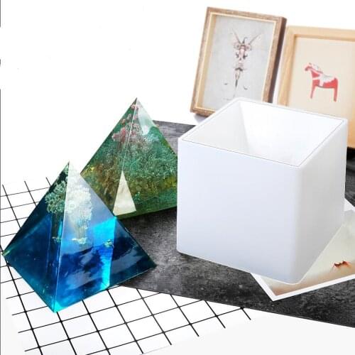 15cm Large Pyramid Epoxy Resin Mold DIY Orgonite home decoration Pottery Polymer Clay Plaster Concrete Cement Silicone Molds