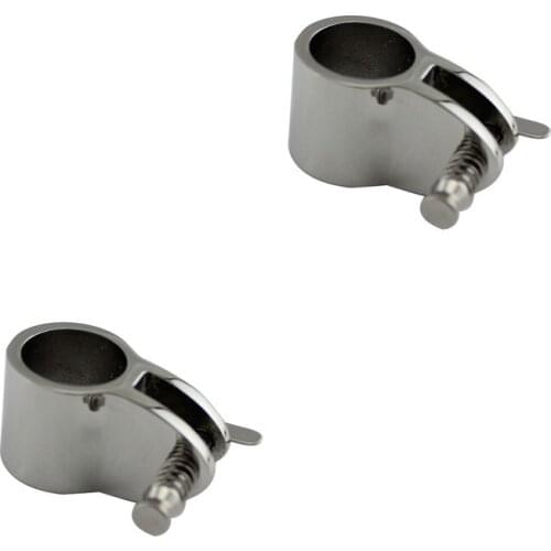 2PCS 7/8" 1" Stainless Steel 316 Top Jaw Slide With Quick Release Spring Pin Bimini Top Heavy Duty Marine Yacht Boat Hardware