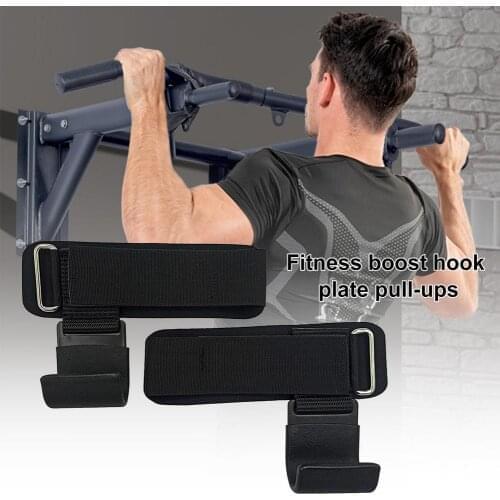 2 PCS Weight Lifting Hook Training Fitness Gym Grips Straps Powerlifting Wrist Support Dumbbell Weightlifting Protective Gear