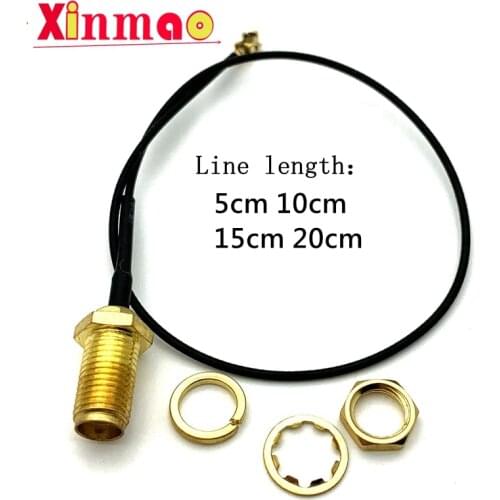 5pcs SMA Connector Cable Female to uFL/u.FL/IPX/IPEX RF Connector Coax Adapter Assembly RG178 Pigtail Cable 1.13mm IPEX turn SMA