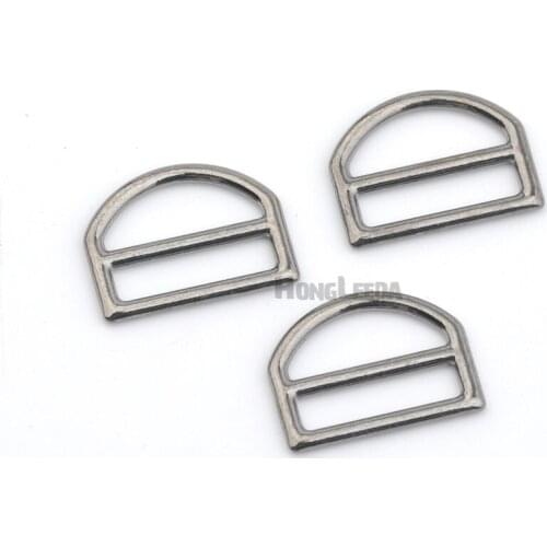 50pcs/lot 20mm 0.75inch black nickle gun zinc alloy buckle adjustable ring buckles gun metal free shipping crafts access BK-014