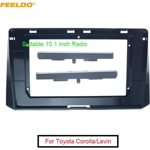 Car 2Din Radio Audio Fascia Frame Fitting Adaptor For Toyota Corolla/Levin 10.1" DVD Dash Panel Plate Installation Trim Kit