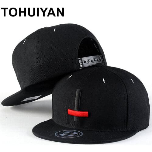 New Unisex Cross Embroidery Snapback Caps for Men Street Hip Hop Hat Women Flat Bill Baseball Hats Adjustable Gorras Casquette