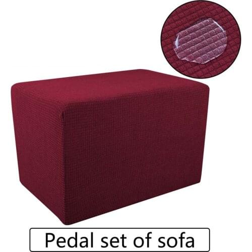Spandex Fleece Sofa Stool Bench Cover Home Footrest Case Dust-proof Footstool Case