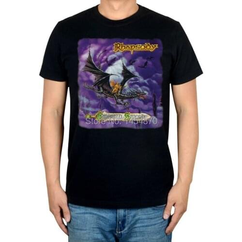 Dragon Emerald Sword Rhapsody Rock Brand men women shirt 3D High Quality Cotton Punk fitness Hardrock heavy Dark Metal