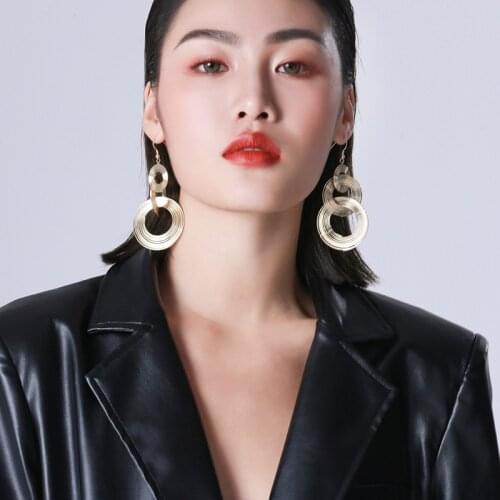 Europe and the United States exaggerate earrings new tide female 2021 summer small temperament, senior feeling atmosphere pendan