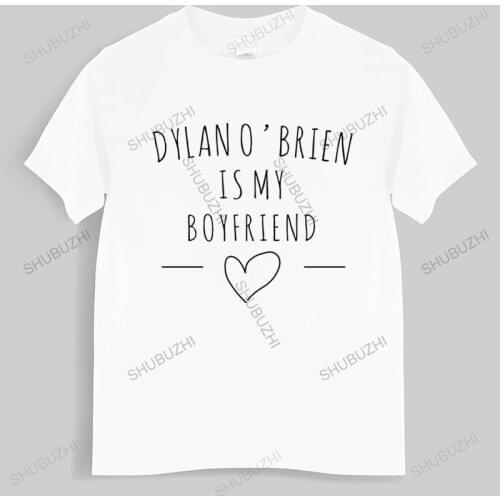 Tshirt men cotton tops Dylan OBrien Is My Boyfriend Stiles Stilinski Black men t shirt euro size