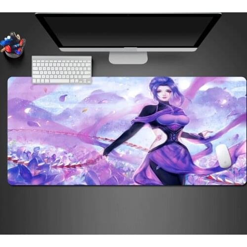 Hot Blood Animation Game Cool Girl Mouse Pad PC Computer Keyboard Large Non-Slip Rubber Game Mats Unique Style Family Mause Pad