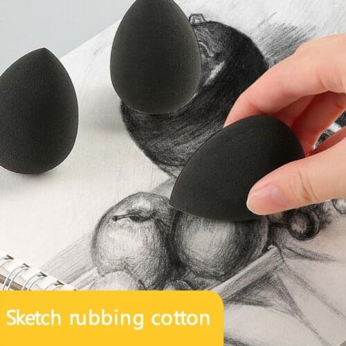 Sketch Rubbing Cotton Sketch Egg Water Drop Sponge Ball Wipe Pen Painting Special Paper Wipe Pen Water Absorbent Sponge