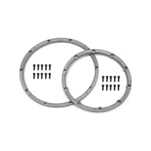 HPI Bead Lock Rings - Silver (2) 5B - 3242