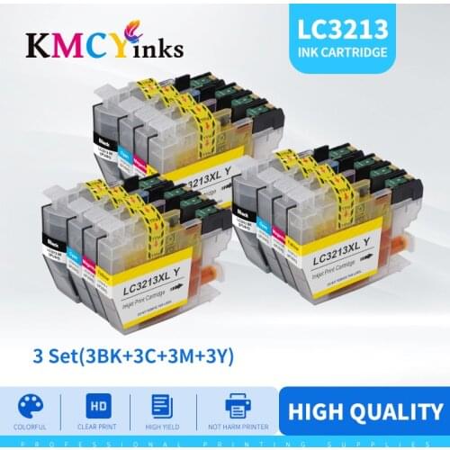 KMCYinks Compatible Ink Cartridge LC3211 LC3213 for Brother DCP-J772DW DCP-J774DW MFC-J890DW MFC-J895DW Injet Printer