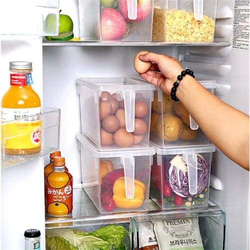 Kitchen Transparent PP Storage Box Grains Beans Storage Contain Sealed Home Organizer Food Container Refrigerator Storage Boxes