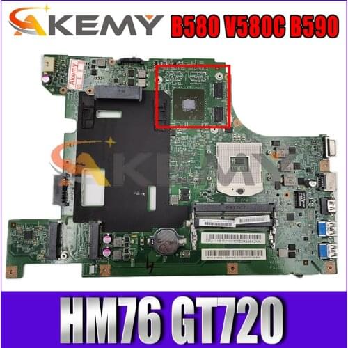 Akemy 48.4TE05.011 Main Board For Lenovo B580 V580C B590 Laptop Computer Motherboard FRU 90003415 90003416 HM76 GT720