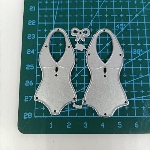 Metal Cutting Dies Girl Bikinis Shape Pattern DIY Stencils Scrapbooking Photo Album Embossing Paper Card Decor New 2021