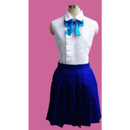 Can be tailored cosplay Anime FAIRY TAIL cos Erza Scarlet male female Unisex Halloween party cosplay costumes top+skirt+bow
