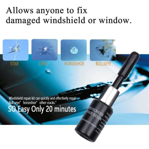 Sikeo DIY Car Windshield Repair Kit tools Auto Glass Windscreen repair set Give Door Handle Protective Decorative Stickers