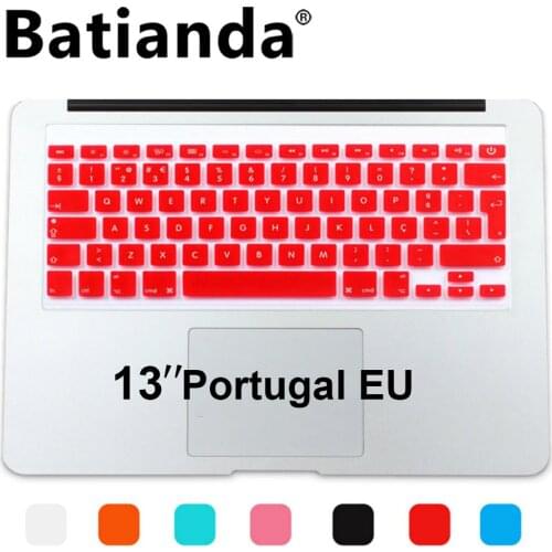Portugal Euro Version layout Silicone UK/EU Keyboard Protector Cover Stickers Skin For Macbook Air 13 Pro 13 15 17 Retina