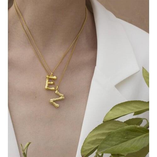 26 English Small Letters Pendant Necklace Ins Popular Luxury girls Neck collarbone chain necklace
