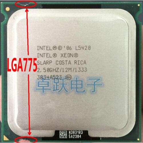 INTEL XEON L5420 2.5GHz/12M/1333Mhz/CPU equal to LGA775 Core 2 Quad Q9300 CPU,works on LGA775 mainboard no need adapter