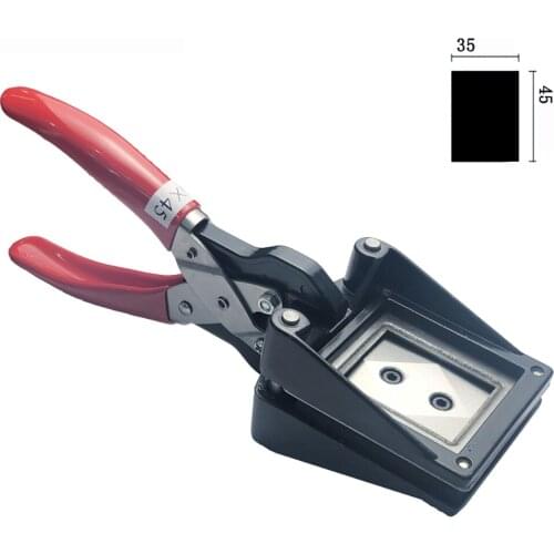 35x45MM Hand Press Picture Photo Cutter Hand-Held ID Card License Photo Picture Punch Cutter ID Card Cutting Tool