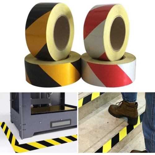 5cm width Self-Adhesive PET Reflective Sticker Warning Strip Anti-collision film