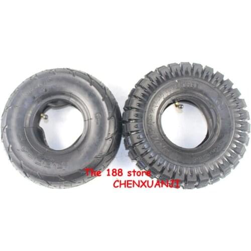 High Quality Tyres 3.00-4 (10"x3", 260x85) Knobby Scooter, ATV and Go Kart Electric Scooter DIY Tires and Tube Set