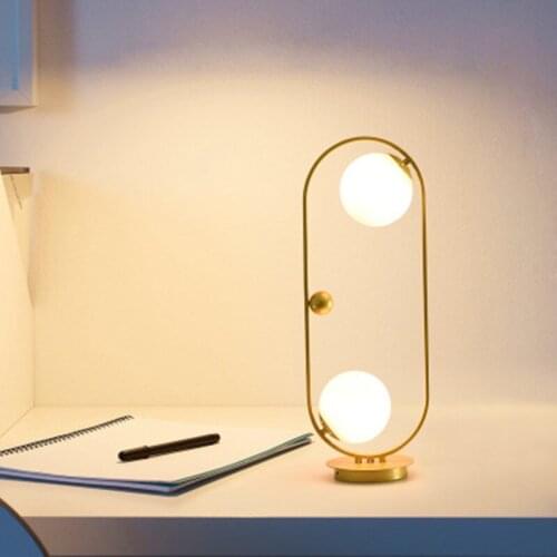 Nordic creative luxury living room lamp warm cafe bar personality simple decoration bedside bedroom table lamp