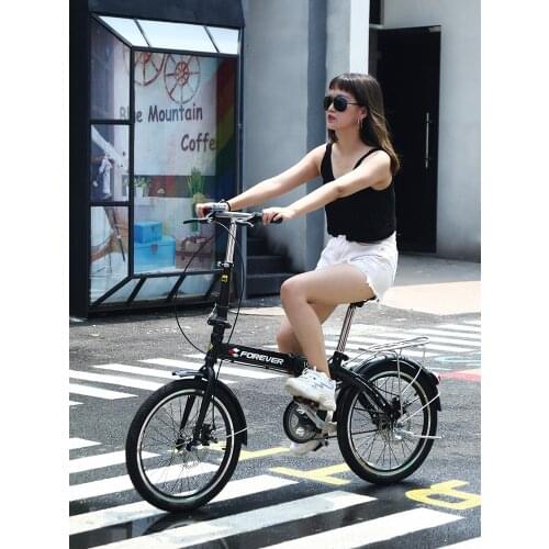 Light Portable Folding Bike Woman 16 Inch Small Single-speed Folding Bicycle