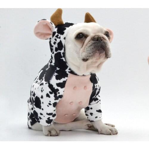 Unisex Cozy Cat Dog Two-legged Hooded Costume Creative Cat Costume Cows Cosplay for Halloween
