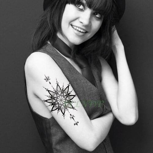 Waterproof Temporary Tattoo Sticker lotus flower totem henna tatto stickers flash tatoo Mandala fake tattoos for girl women