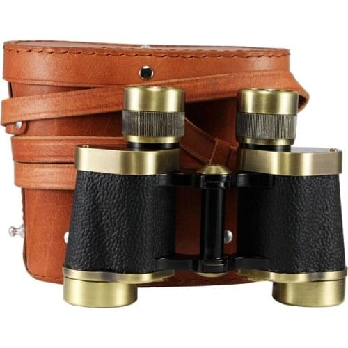 Retro style Bronze Type 62 Military Telescope High-power HD 8X30 Telescope Low-light Night Vision with Coordinate Ranging