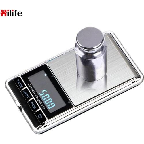 High Accuracy Portable Backlight Electric Pocket Mini Digital Scale For Kitchen 300g/0.01g For Jewelry Gram Weight