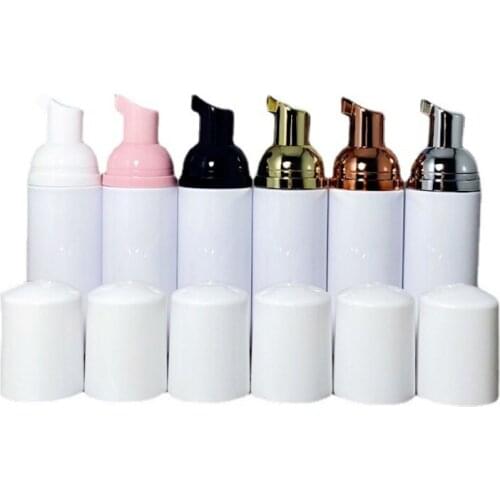 10PC/lot Plastic Foamer Pump Bottle Refillable Empty Cosmetic Bottle Cleanser Soap Dispenser Foam Container 60ml