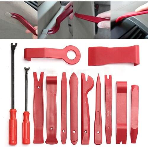 13pcs/Set Car Door Dash Audio Radio Panel Trim Install Open Removal Pry Tool Kit