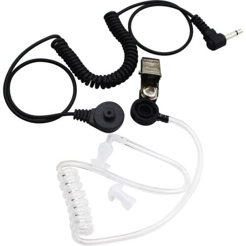 3.5mm Police Listen Only Acoustic Tube Earpiece Headset for Motorola Speaker Mic
