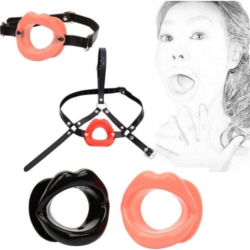 3 Types Open Mouth Gag Sex Toys For Woman Rubber Leather O Ring Mouth Gag BDSM Bondage Restraints Sex Tools Adult Games
