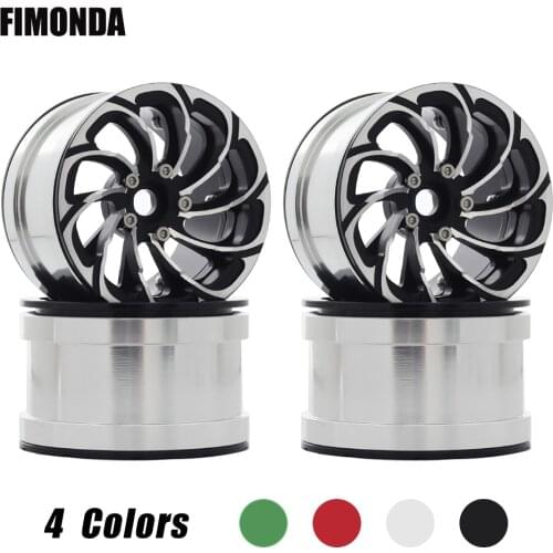 4PCS CNC Aluminum 2.2 Beadlock Wheels Rim 64x41mm for 1/10 RC Crawler Axial Wraith 90018 RR10 90053 SCX10 Traxxas TRX4 Yeti KM2