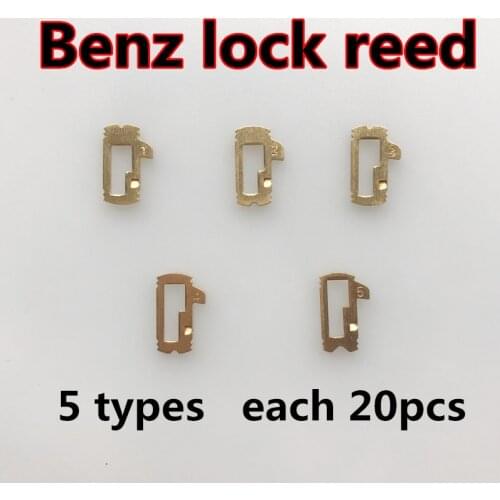 5 type Brass Material for Mercedes Benz Car Lock Reed benc Lock Plate Auto Lock Repair Accesories locksmith Tool(100pcs)