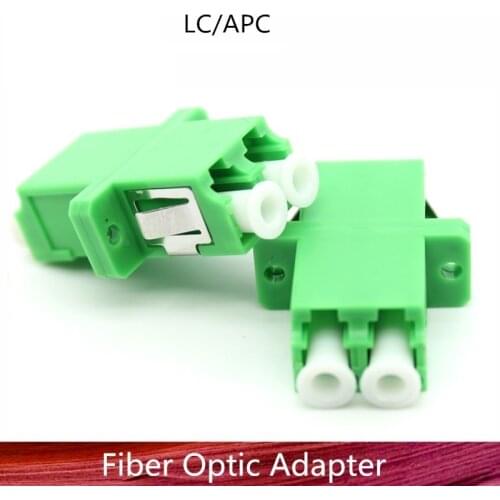 50/100/200PCS Fiber Optic LC/APC SM SC Type Duplex Flange Coupling Carrier Class Fiber Adapter Coupler