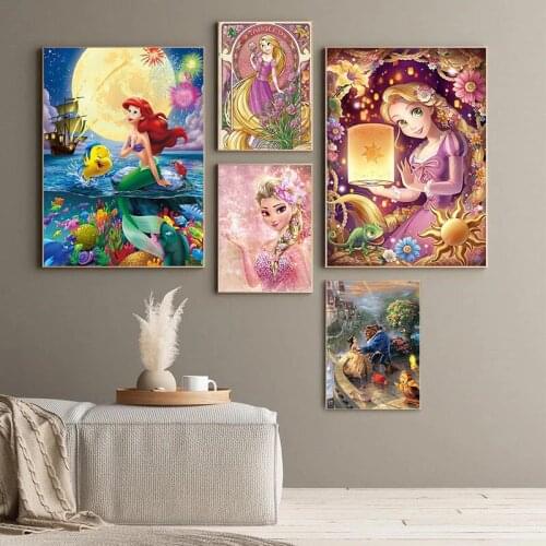 5D DIY Mickey and Minnie Diamond Painting Diamond Embroidery Diamond Mosaic Full Cross Stitch Kits Home Decoration