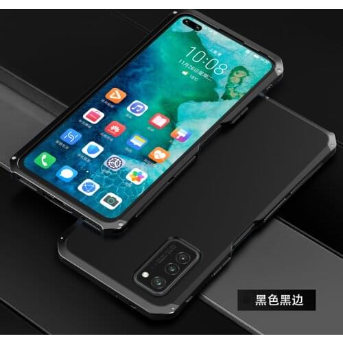 Cover Case For Huawei Honor V30 Metal Aluminum Bumber Back Cover & PC Heavy Duty Shockproof Phone Case For Huawei Honor V30 Pro