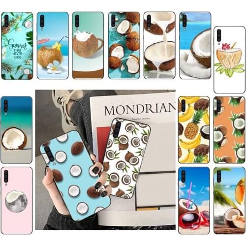 Fruit Coconut Summer Phone Case For Samsung A71 A41 A21 A31 A50 A70 A11 A12 A32 M31 A02 A51 A52 A72