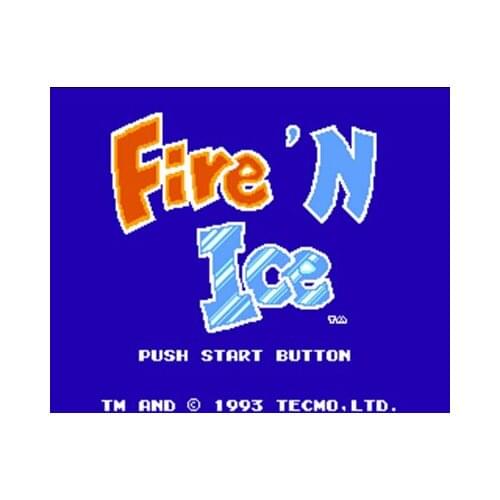 Fire 'n Ice Region Free 60 Pin 8Bit Game Card For Subor Game Players